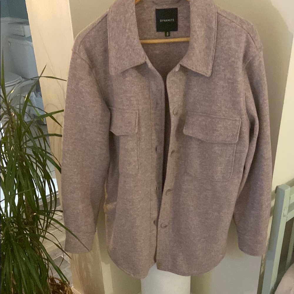 Dynamite Light Purple Button-Up Jacket